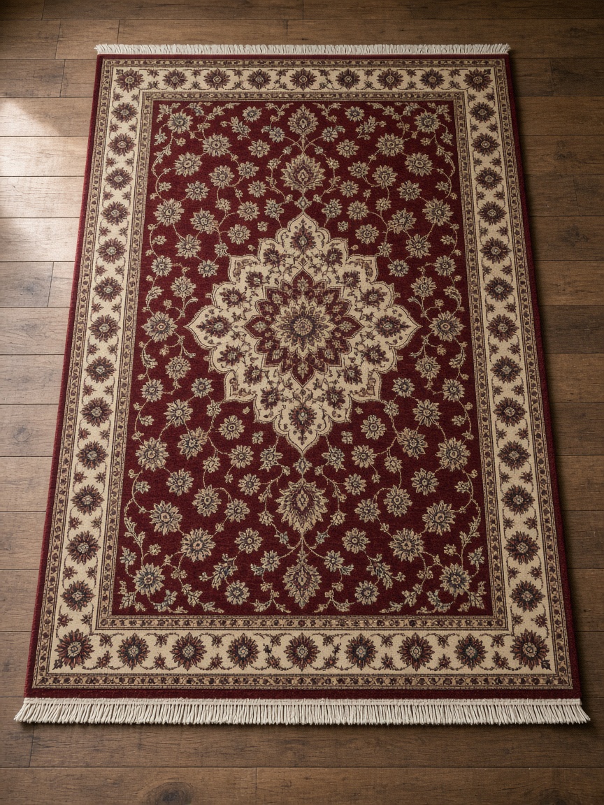 Freshly cleaned Persian rug