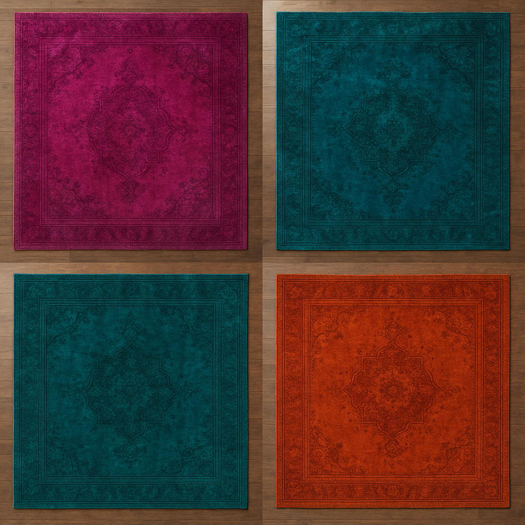 Restored Overdyed Rug