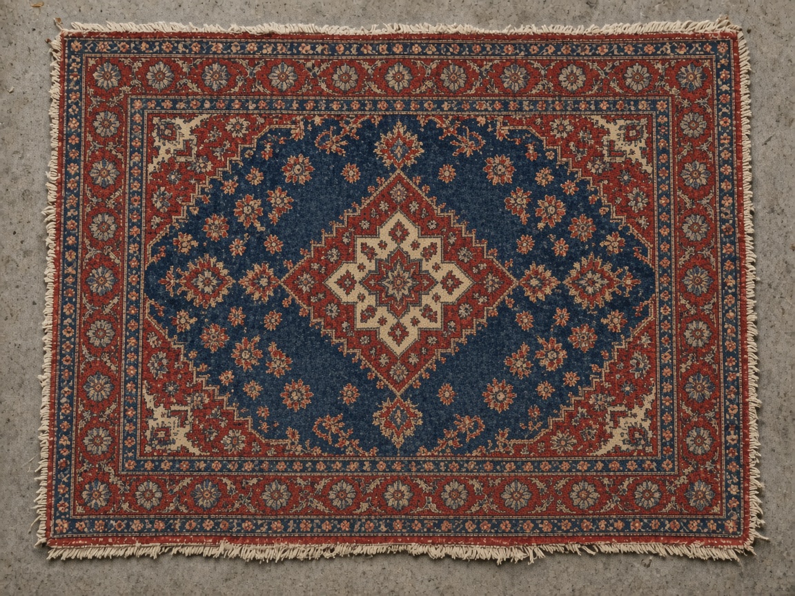 Persian rug after cleaning and repair